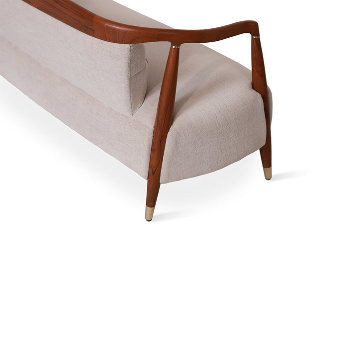 Uru - Three Seater sofa With Brass Capping