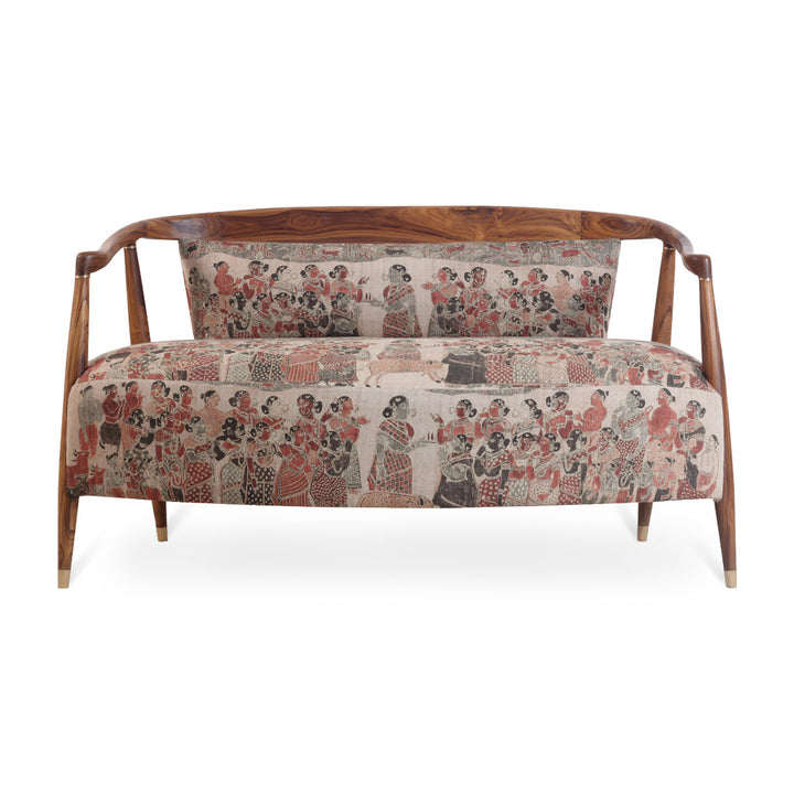 Uru - Two Seater sofa With Brass Capping