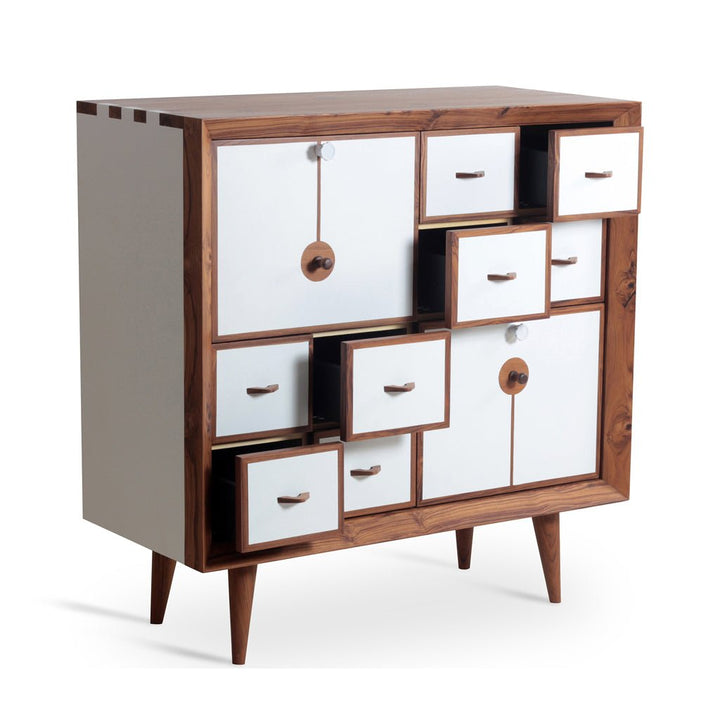 Orden - Teakwood Cloud White Color Chest of Drawers