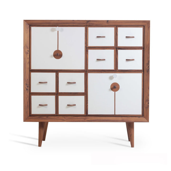 Orden - Teakwood Cloud White Color Chest of Drawers
