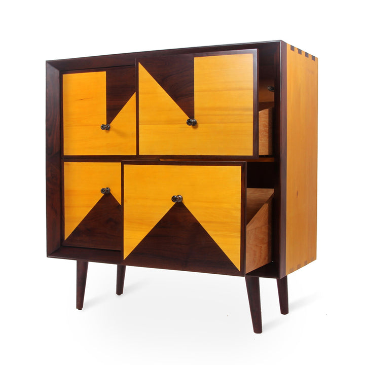 Orden - Teakwood Red Color Chest of Drawers - Alankaram