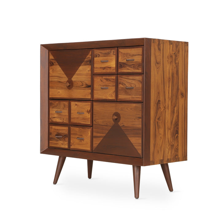 Orden - Teakwood Red Color Chest of Drawers