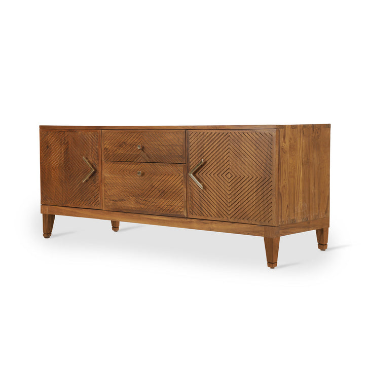 Dritto Teakwood TV Unit