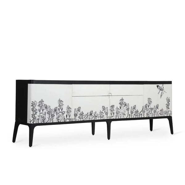 Finura - Ash/Oak/Beech TV Unit, Hand Painted