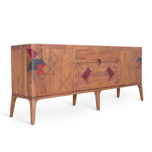 Foliga Teakwood T.V. Unit