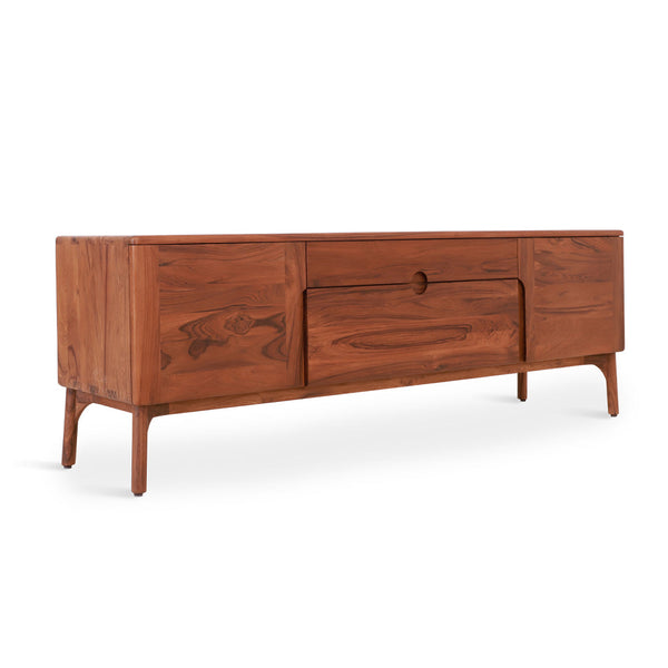 Irih - Teakwood TV Unit with Two Drawer