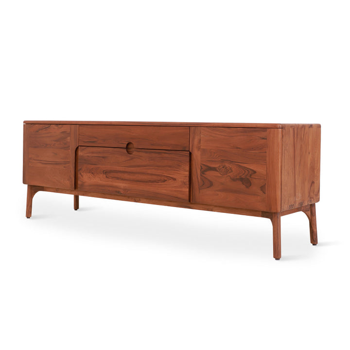 Irih - Teakwood TV Unit with Two Drawer