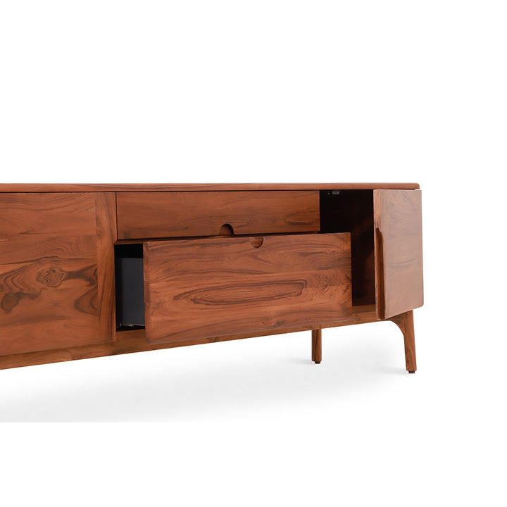 Irih - Teakwood TV Unit with Two Drawer