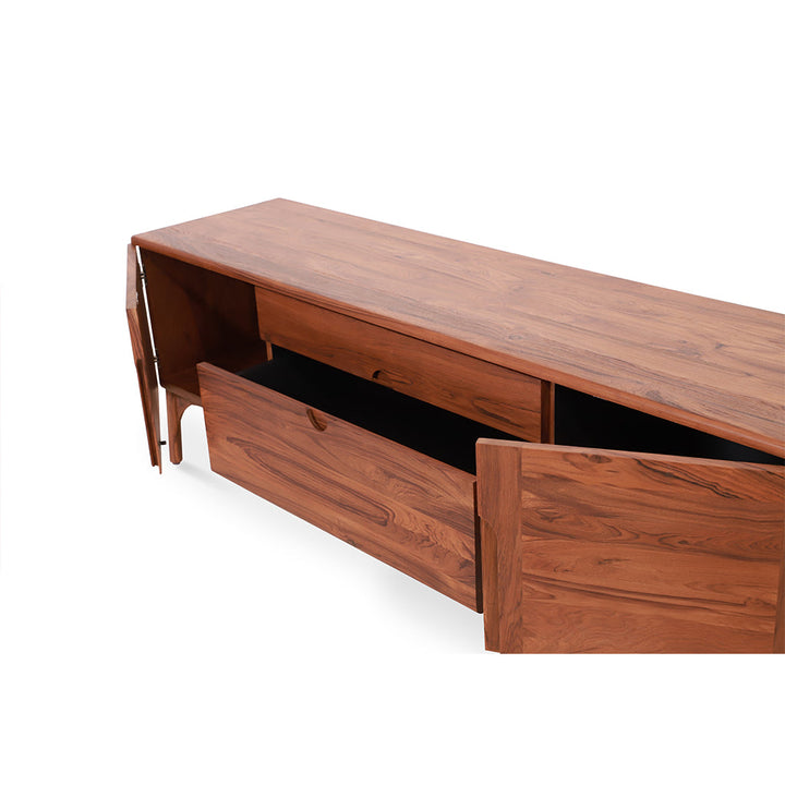 Irih - Teakwood TV Unit with Two Drawer