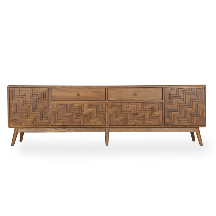 Pustak Daraj Teakwood TV Unit