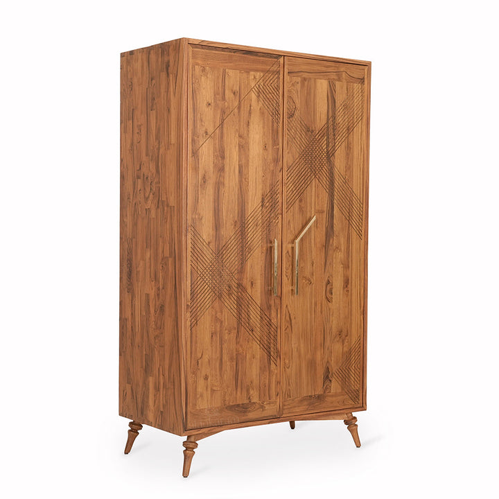 Krizovy Teakwood Storage Unit with Brass (Medium)