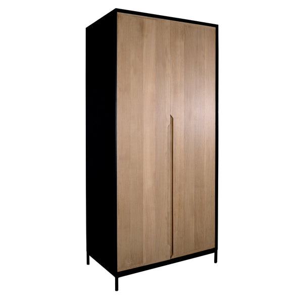 Orman Solidwood Wardrobe with Black Color Sides and Top