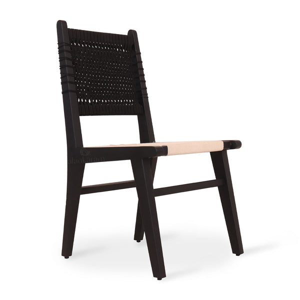 Asandi - Black with Full Cotton Rope