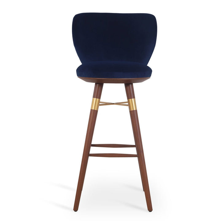 Bhrami - Wooden High Chair with Golden PU