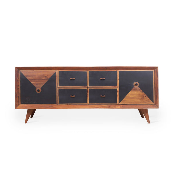 Gurvi - Teakwood Cutlery Unit with Black Color