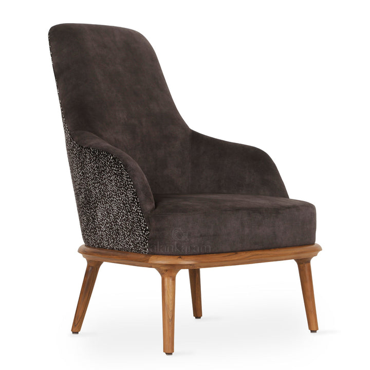Iyi - Lounge Chair with Black Fabric