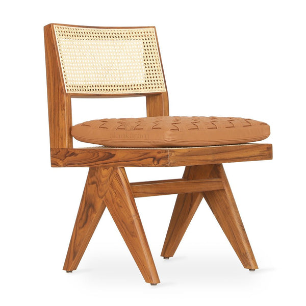 Jeanneret - Teakwood Dining / Office Chair