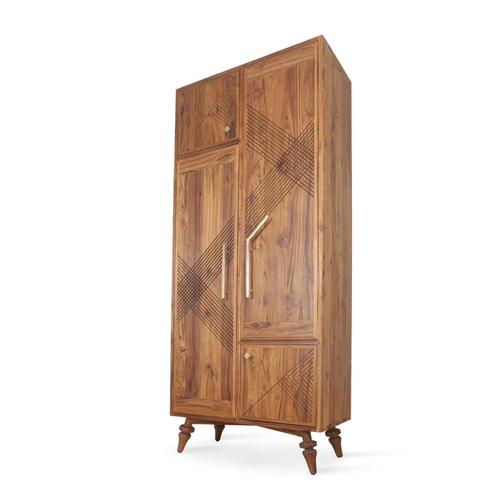 Krizovy Teakwood Storage Unit with Brass