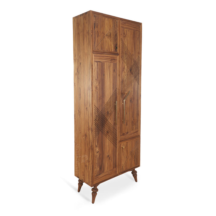 Krizovy Teakwood Storage Unit with Brass