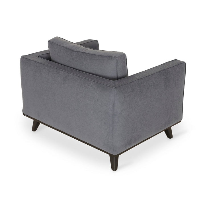 Mihla - Grey Fabric Club Sofa