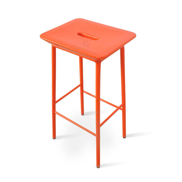 Pluma Metal (SOLID PU) High / Bar Stool