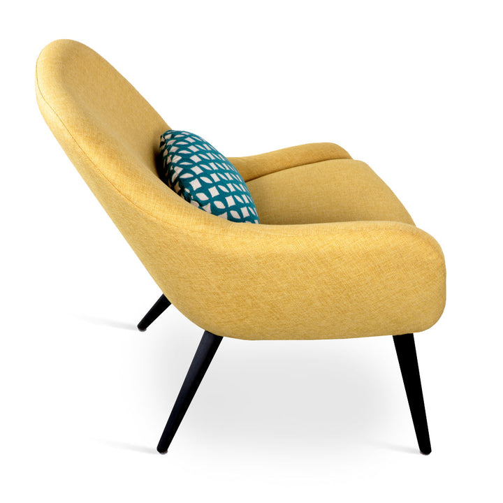 Yarmi - Lounge Chair with Yellow Fabric