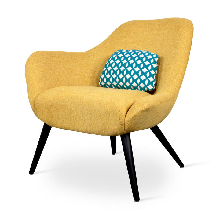 Yarmi - Lounge Chair with Yellow Fabric