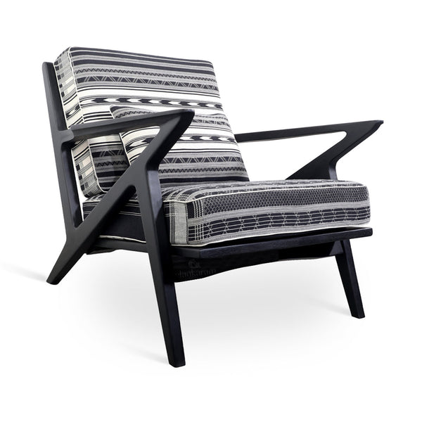 Z-Chair - Lounge Chair with Multicolor Fabric